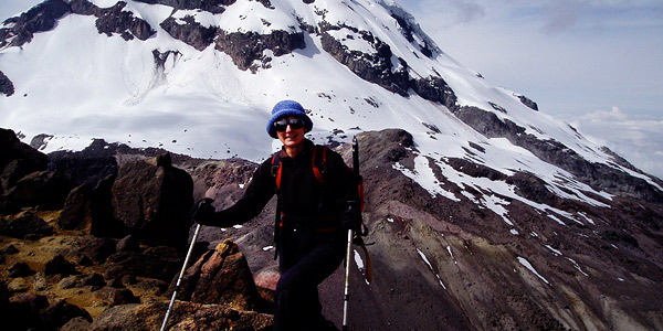 climb a volcano in the Andes mountains of ecuador with a professional guide