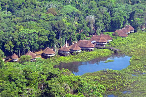 Kapawi lodge in the Amazon rainforest - home to the Achuar people